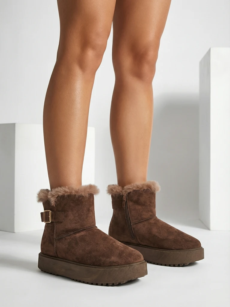 Royalfashion Kratke buti a'la snegovci ženske Winter Crest