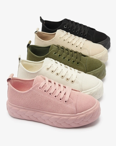 Adidași cu platformă pentru femei bej Sedix - Încălțăminte