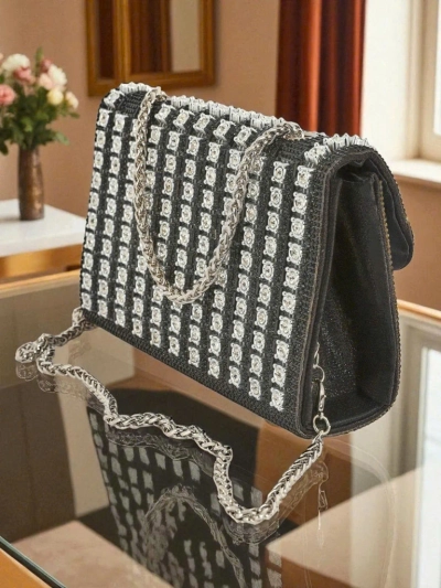Royalfashion Kopertowo torebka damsko z cyrkoniami Elira Dusk