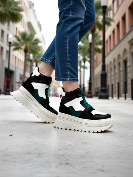 Royalfashion Pantofi sport de femei înalți Geeky