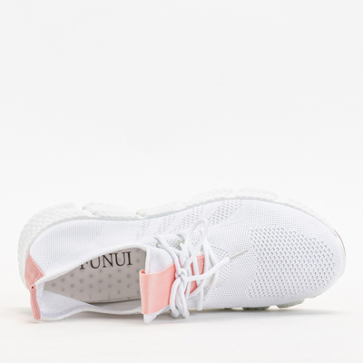 Pantofi sport dama Baym alb si roz deschis - Incaltaminte