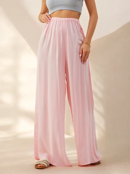 Pantaloni drepți din viscoză pentru femei Royalfashion material