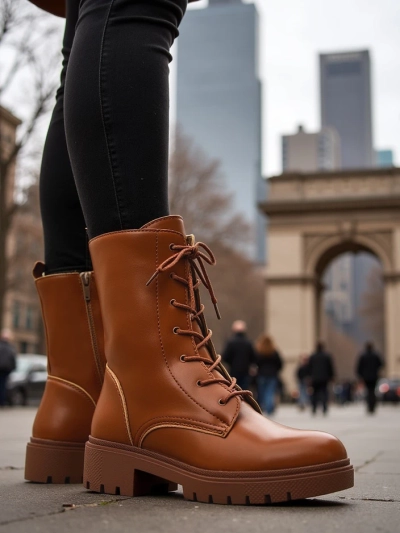 Royalfashion Cizme cu șiret Bumalo pentru femei