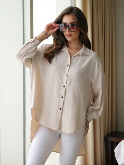 Royalfashion Bluză lungă oversized pentru femei