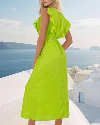 Royalfashion Rochie midi de damă cu nasturi