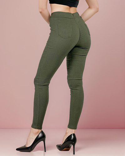 Royalfashion Pantaloni teggings cu talie înaltă pentru femei