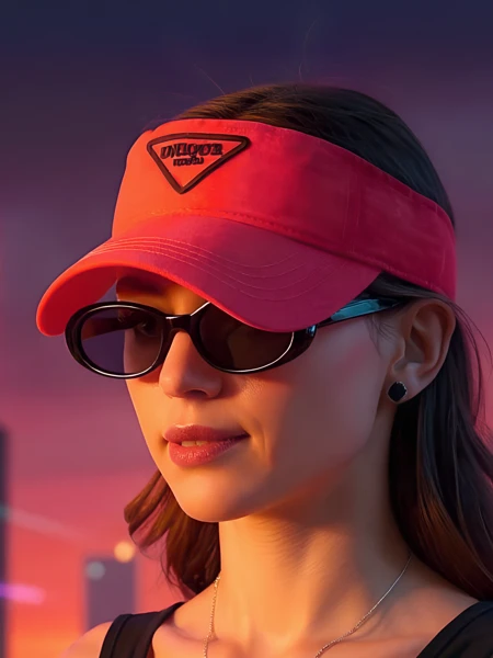 Royalfashion Șapcă Neon Glow Sun Visor