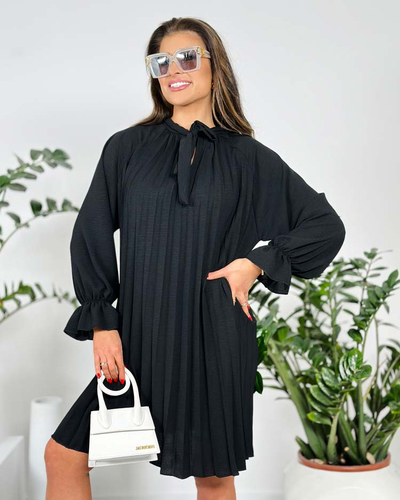 Royalfashion Rochie plisată de damă până la genunchi