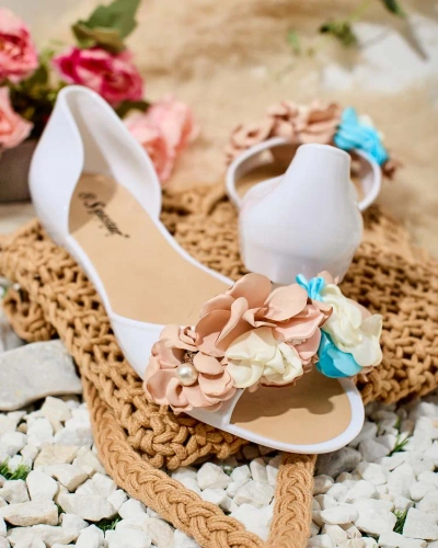 Royalfashion Balerini din cauciuc cu floare Koddies