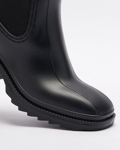 Pantofi de damă negri Caldala wellingtons- Încălțăminte