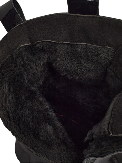 Botine de damă lăcuite cu șireturi Kalen