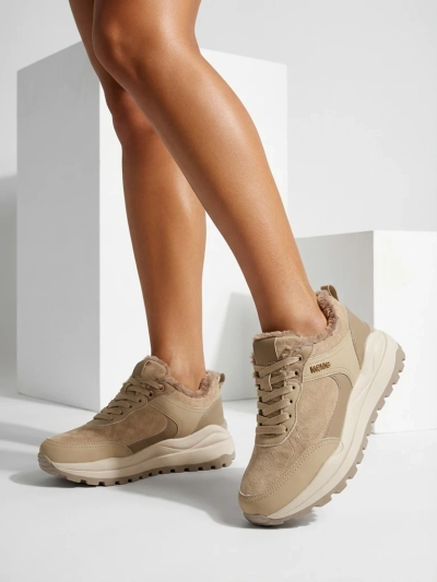 Royalfashion Women's Ruffi Insulated Sneakers