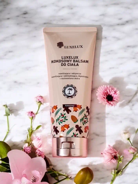 Balsam de corp Luxelux pentru Crăciun cu aromă de cocos 300 ml