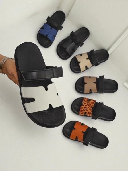 Royalfashion Sandale de damă din piele ecologică FlexiComfi