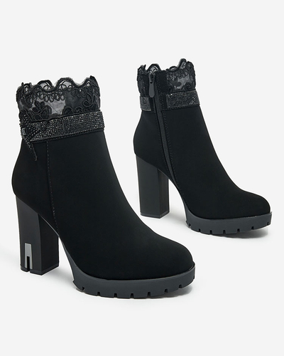 Royalfashion Cizme Stiletto decorate Leroleda pentru femei