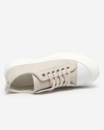 Adidasi gri dama pe talpa mai inalta Mytiko - Incaltaminte