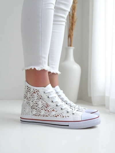 Sneakers perforate Royalfashion pentru femei Limme