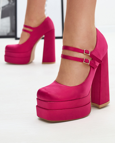 Pantofi cu toc înalt pentru femei Fuchsia Elika - Încălțăminte