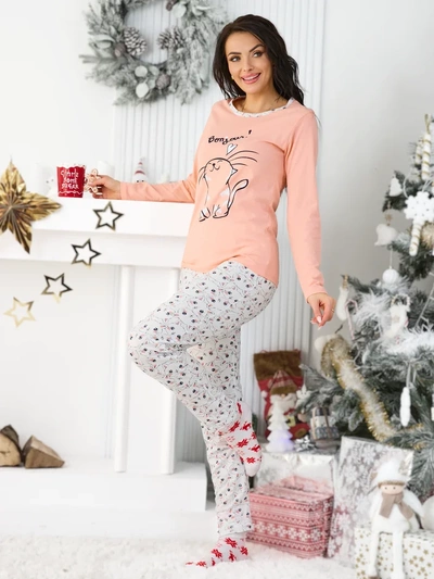 Pijama pentru femei Royalfashion cu print