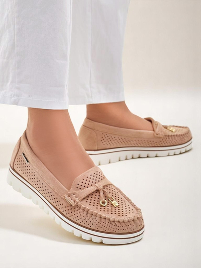 Royalfashion Loafers perforate pentru femei Elissas