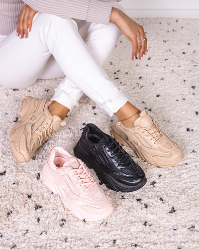 Pantofi sport de damă roz pe o talpă masivă Okis - Încălțăminte