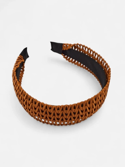 Royalfashion Opaska rum ażurowa împletită