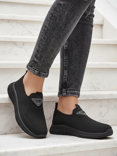 Royalfashion Women's Slip-on Fabric Sports Shoes Serra