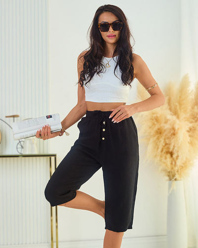 Royalfashion Pantaloni scurți 3/4 din stofă pentru femei