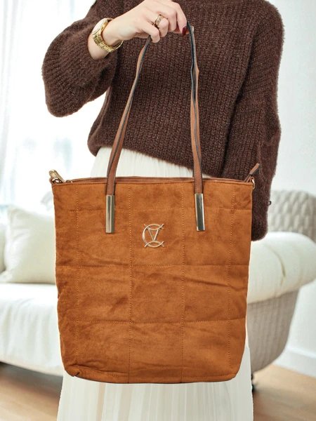 Geantă de damă shopper Caryenne din piele ecologică întoarsă