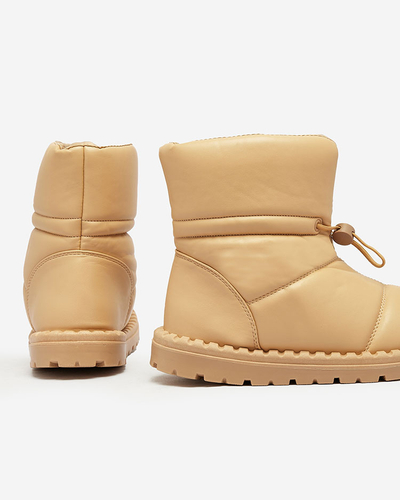 Royalfashion Cizme de zăpadă slip-on pentru femei, maro Nevonsisia