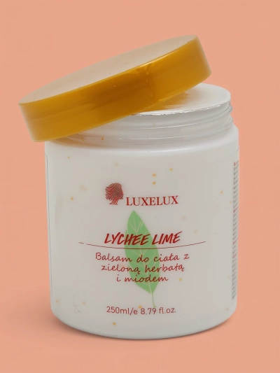 Luxelux LYCHEE LIME Balsam de corp cu ceai verde și miere 250 ml