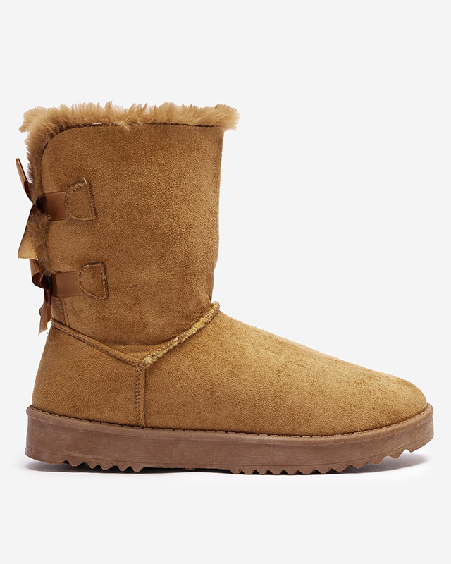 Botine de dama camel Izzuni- Incaltaminte