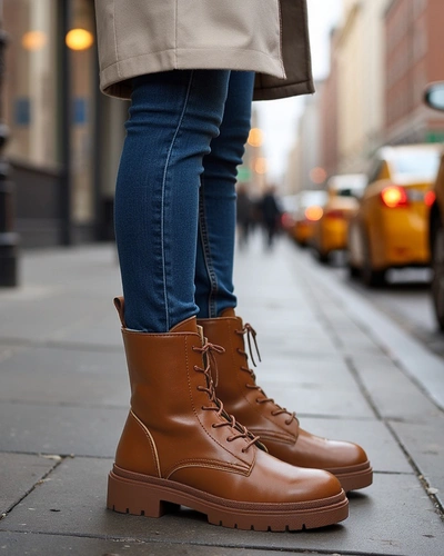 Royalfashion Cizme cu șiret Bumalo pentru femei