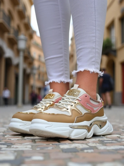 Pantofi sport pentru femei Royalfashion cu o talpă mai groasă Lesalli