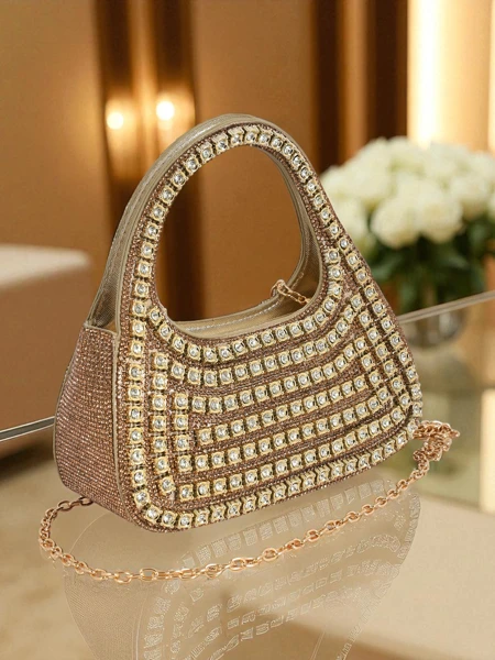 Royalfashion Kabatowa torebka damska z cyrkóniami Myra Quill