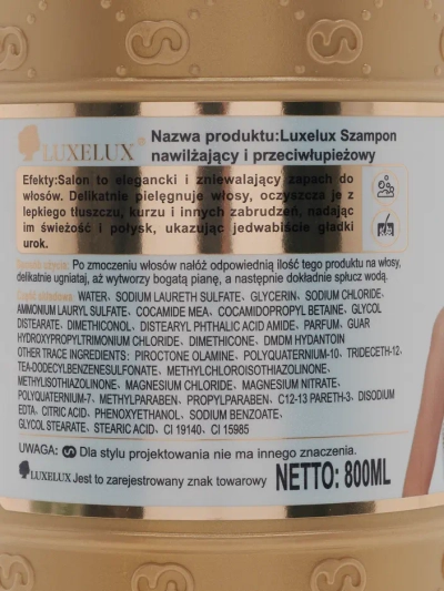 Luxelux Șampon pentru păr Bright Embellish 800 ml