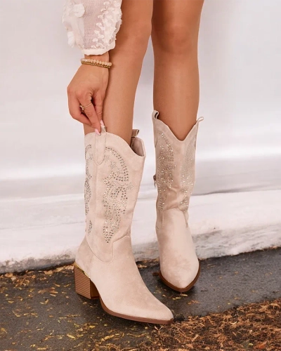 Royalfashion Cizme de cowboy cu toc Kellib pentru femei