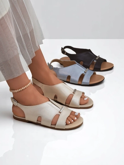 Royalfashion Papuci le romnienge cu talpa tele Solea Comfort