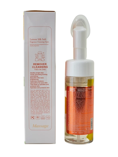 Spumă de curățare și hidratare pentru față, reducând decolorările LEMON 150 ml