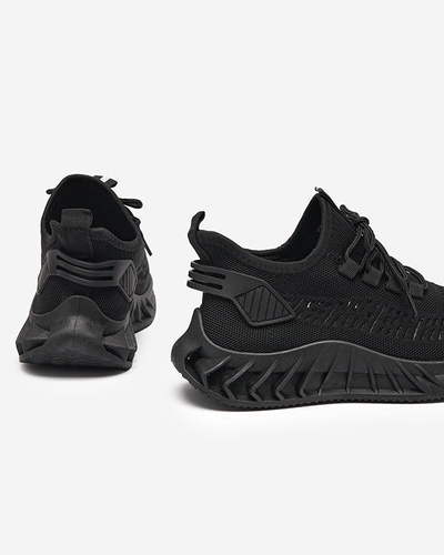 Pantofi sport de damă țesuți negri Shann - Încălțăminte