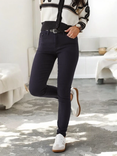 Royalfashion Jeans skinny din bumbac pentru femei
