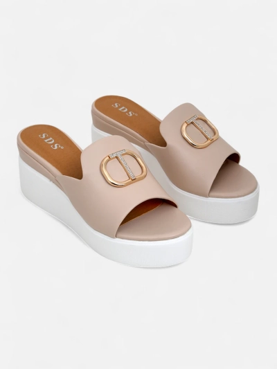 Royalfashion sandale cu toc compensat pentru femei Daffin