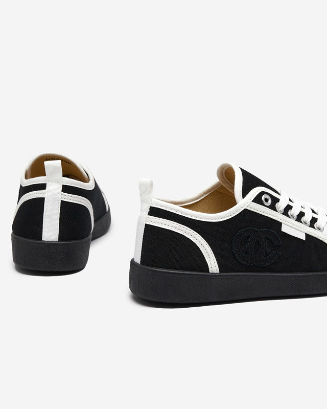 Adidasi negri de dama cu insigna Wefera - Incaltaminte