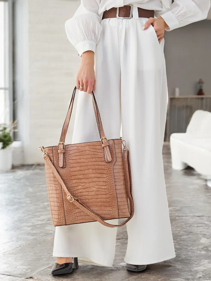 Royalfashion Geantă de femei lacuită cu embosare