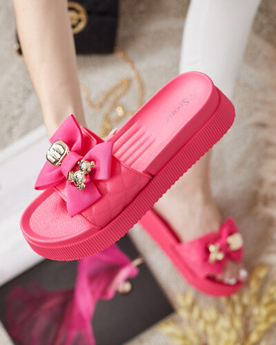 Royalfashion Papuci de damă Lemini Bow Flip-Flops