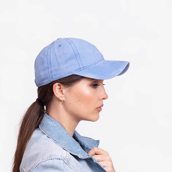 Șapcă de baseball de damă albastru din denim - Accesorii