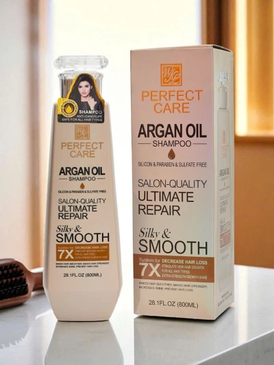 Argento Arganio Silky & Smooth Shampoo wit' Keratin an' Vitamins E+B5 (800ml)