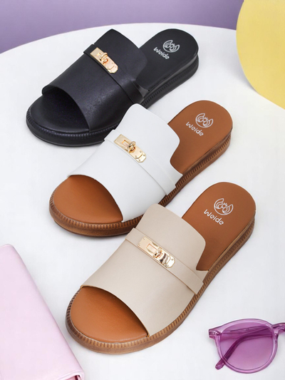 Royalfashion Sandale plate pentru femei Raphsody
