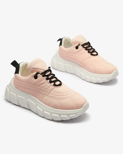 Pantofi sport din material textil pentru femei roz deschis Riotay- Footwear