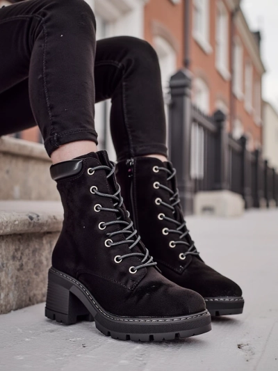 Royalfashion Botine cu siret pentru femei Esio